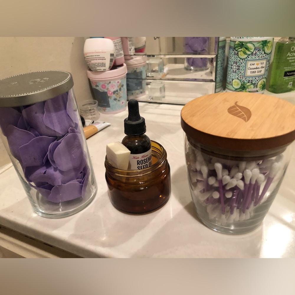 Three cute containers for storage